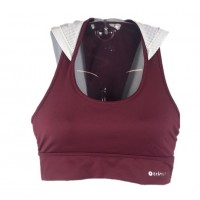 TOP TRINYS COM CAPUZ - BORDEAUX/WHITE